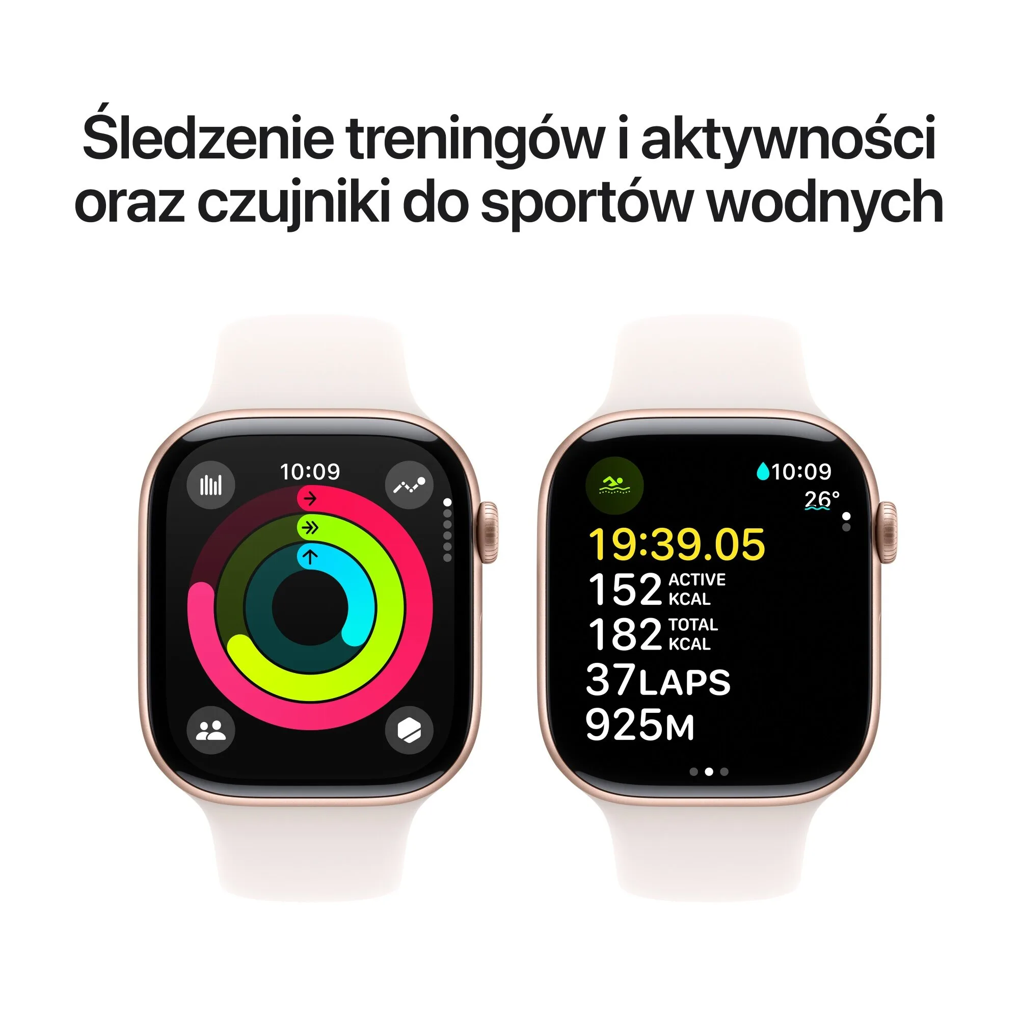 Apple Watch 10 GPS 42mm różowe złoto używany