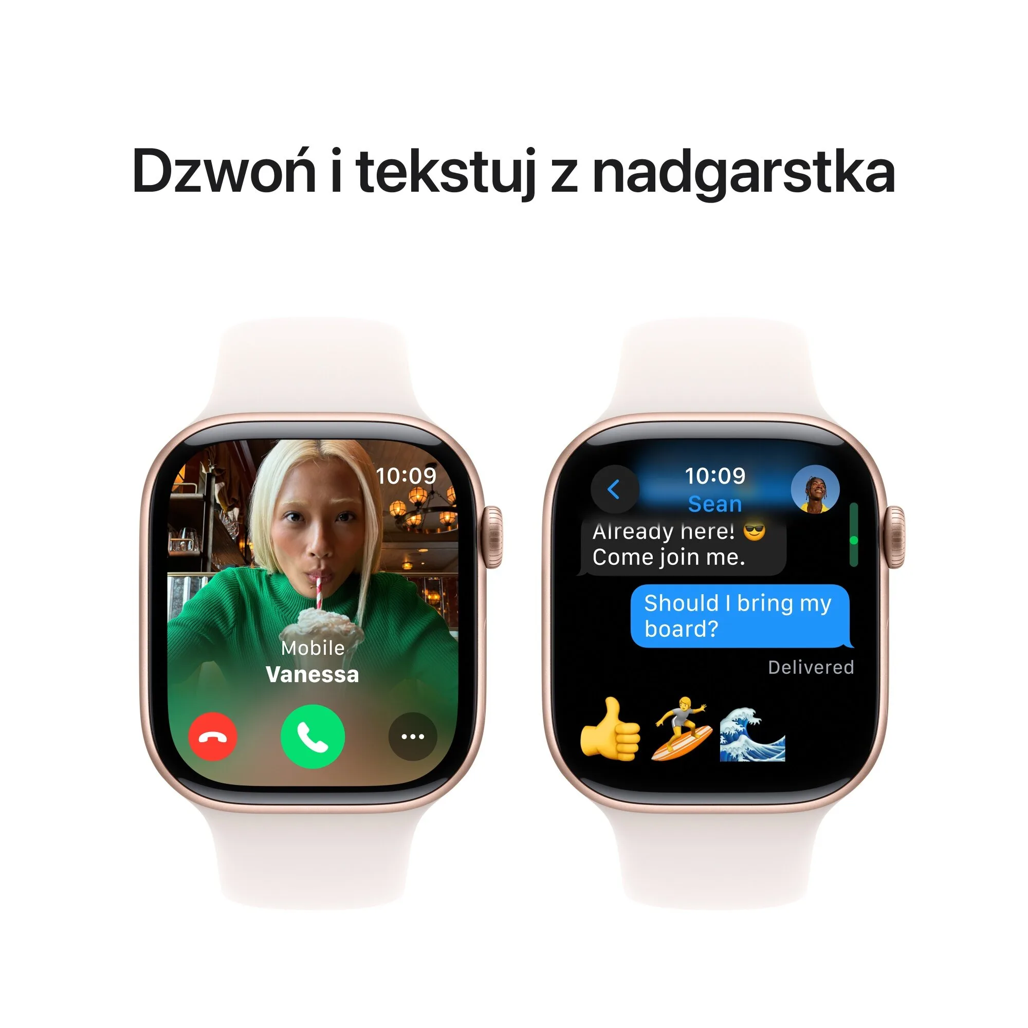 Apple Watch 10 GPS 42mm różowe złoto używany